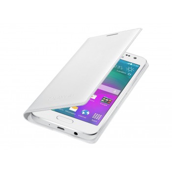 Etui avec rabat Galaxy A3 Blanc