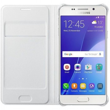 Etui avec rabat Galaxy A3 Blanc