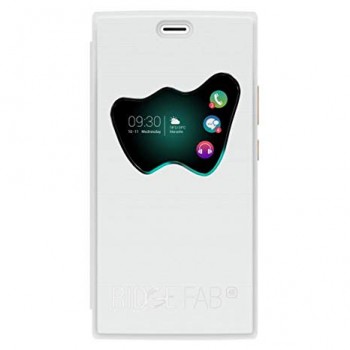 Coque wiko Ridge 4G Folio Back Cover W Vision blanc