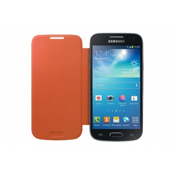 Etui de protection flip cover Galaxy s4 Mini Orange